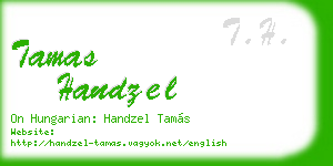 tamas handzel business card